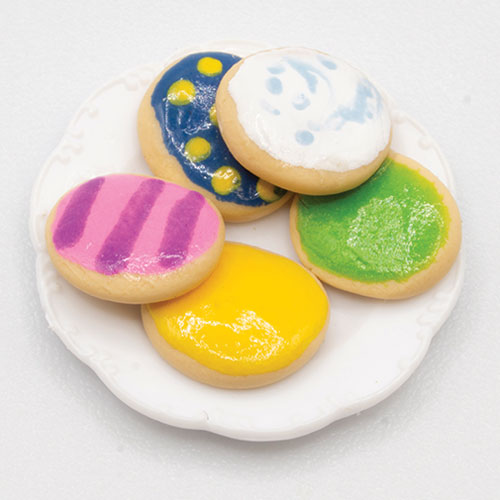 LA108 - Easter Cookies on Dessert Plate